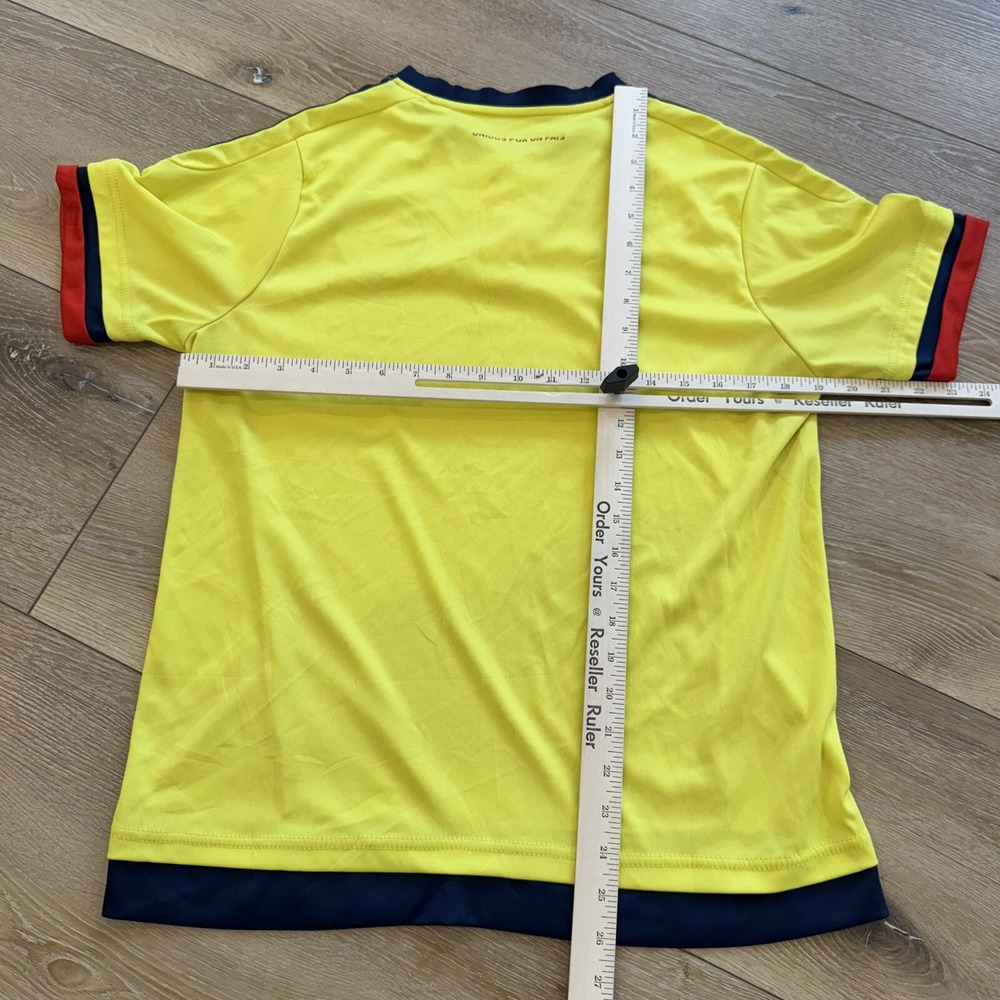 Adidas Columbia Soccer Jersey Mens M Yellow Futbol Home Stadium Shirt - Picture 9 of 10